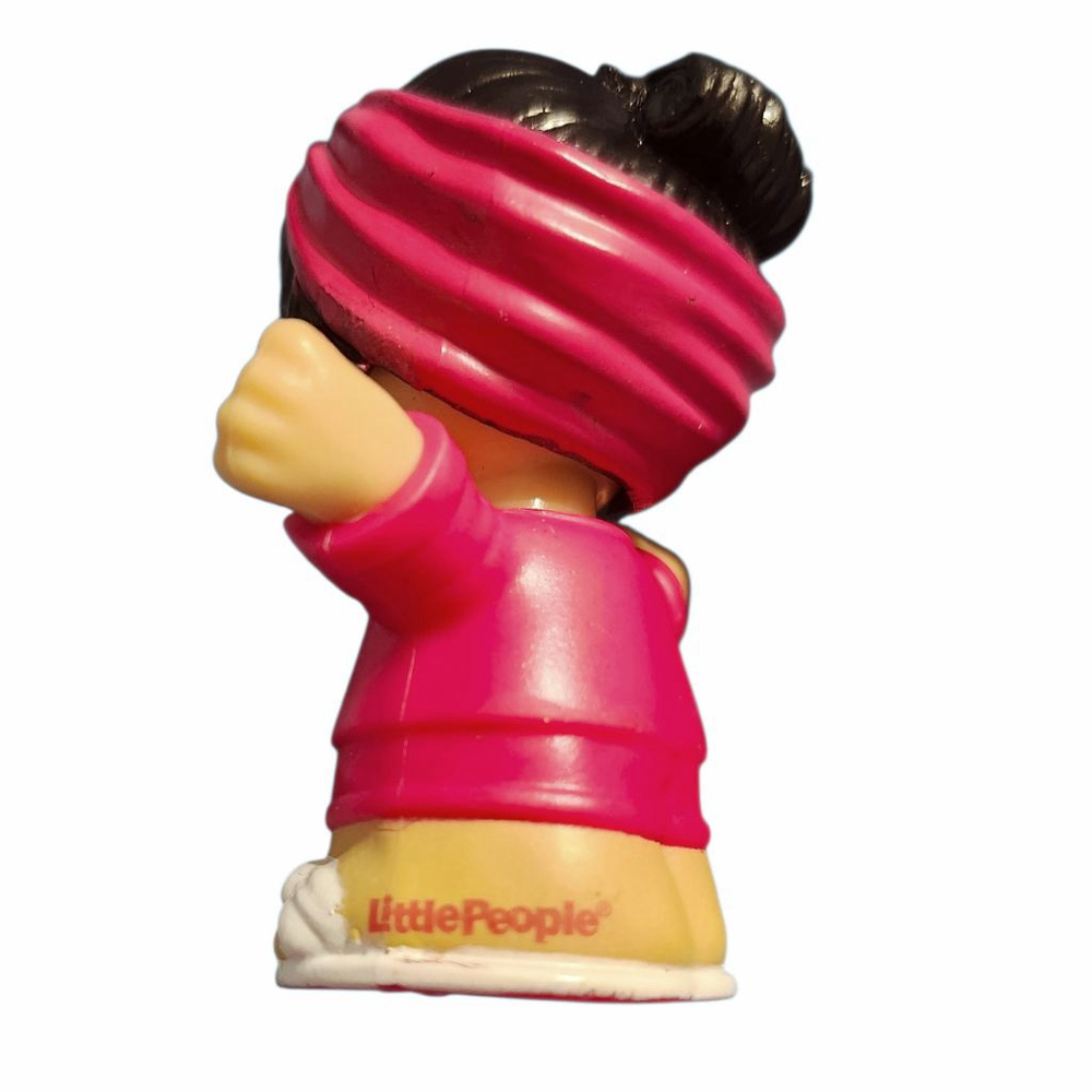 Fisher-Price Little People Asian American Barbie Pink Pajamas Figure - Picture 3 of 4